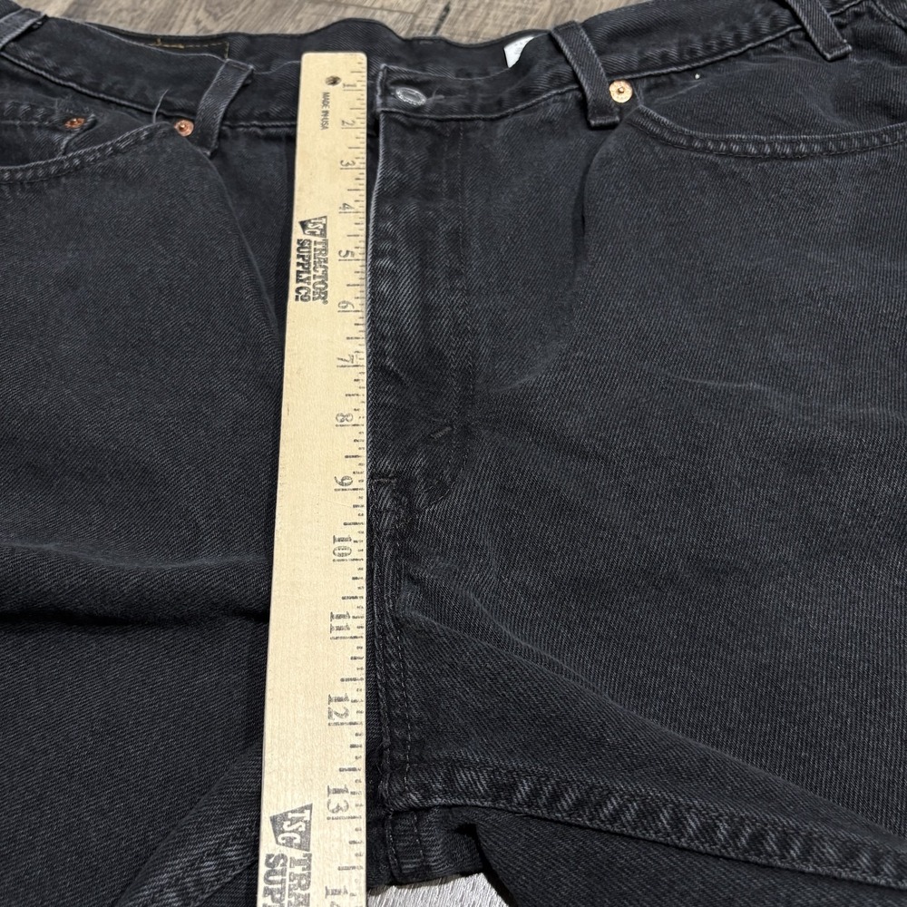 Vintage 2001 Levi's 550 Black Relaxed Fit Jean Shorts Mens Size 40 - Picture 8 of 9